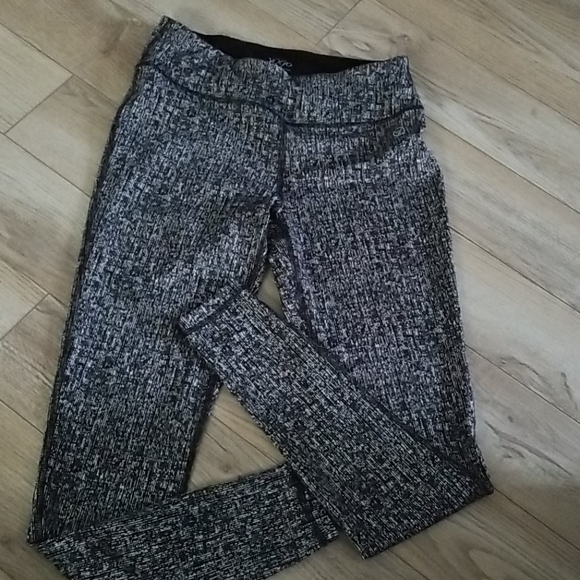 VOGO Athletica Pants - Black/White Printed Workout Pants